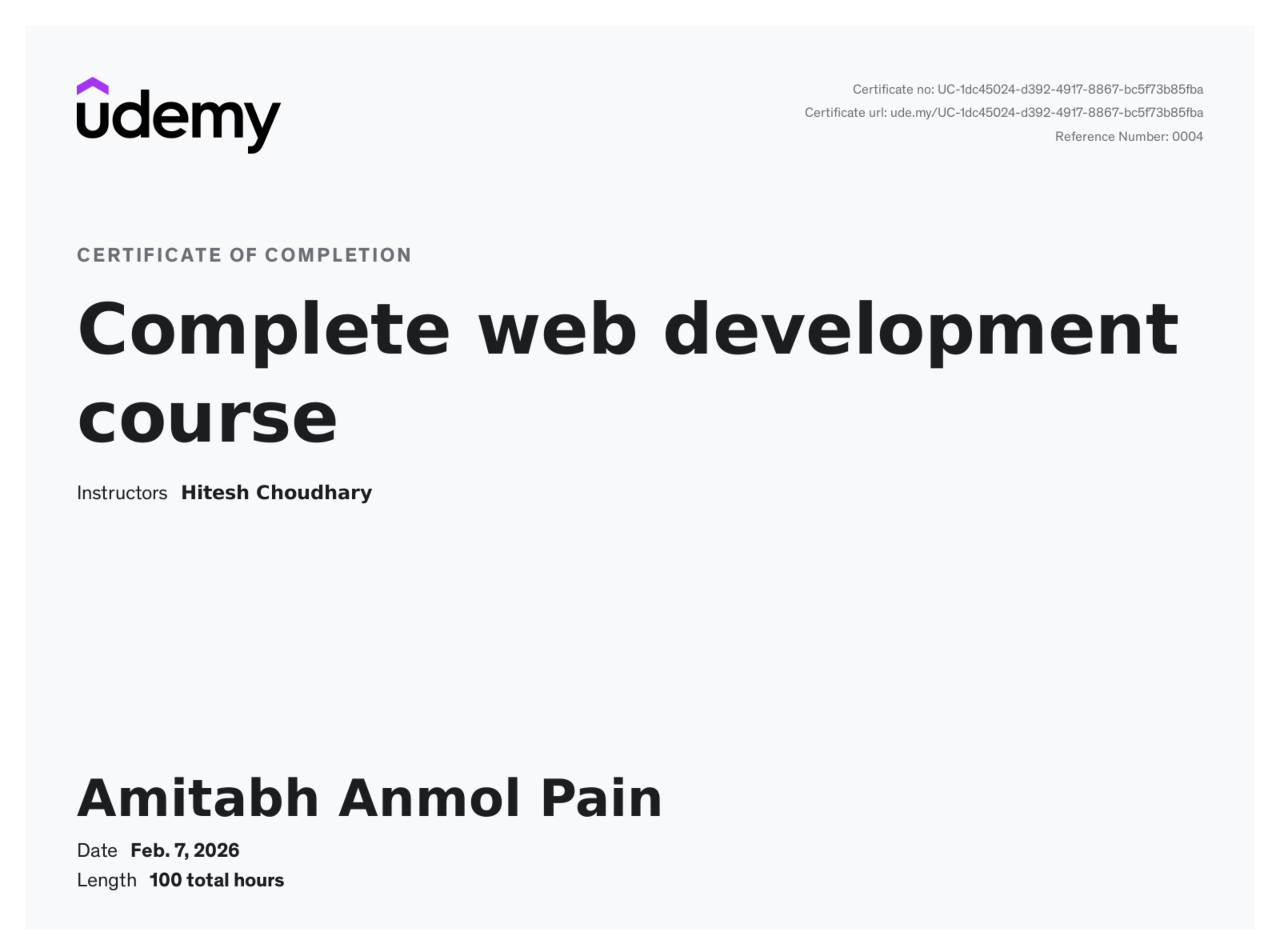 Full Stack Development