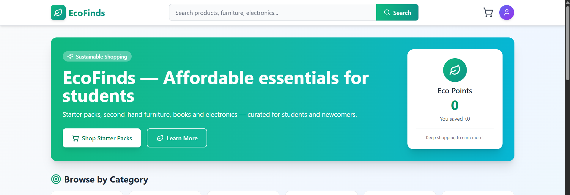 Ecofinds - Student Marketplace