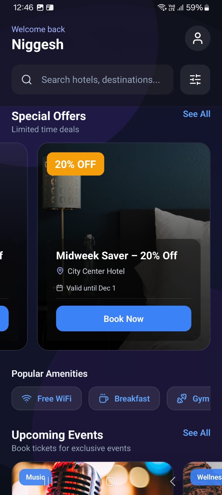 React Native Hotel App
